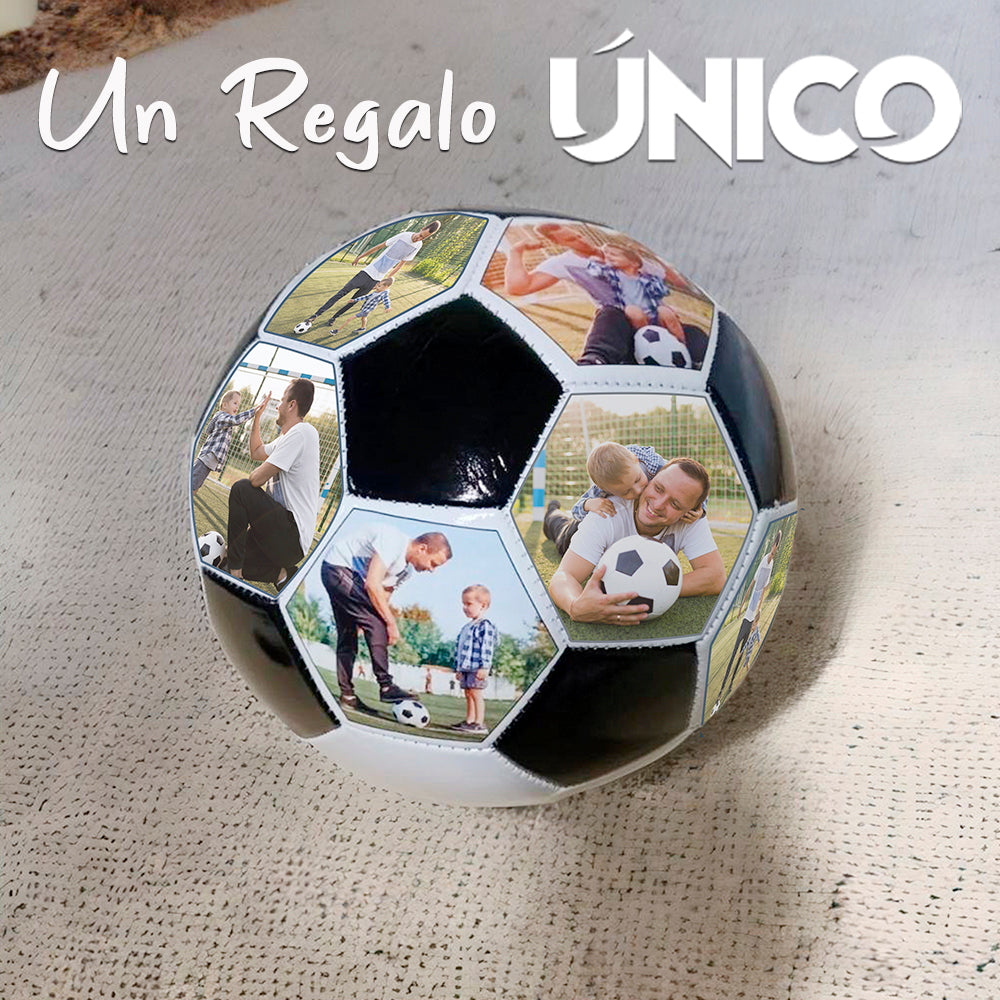 balon personalizado negro con fotos papas